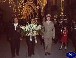 Triggiano: Festa della Madonna della Croce 1968: consegna delle Chiavi da parte del Sindaco Prof. Matteo CAMPAGNA.
