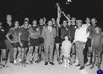 Triggiano: 1969 In occasione di un torneo di calcio. Il Sindaco Matteo CAMPAGNA consegna la coppa alla squadra vincitrice.
